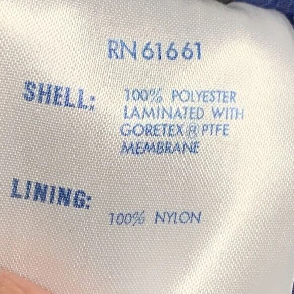 Fall Line Ski Jacket Mens Small Blue Red Waist Length Water Resistant Full Zip - Picture 10 of 12